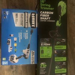 Green Works Weed Eater And Presume Washer 