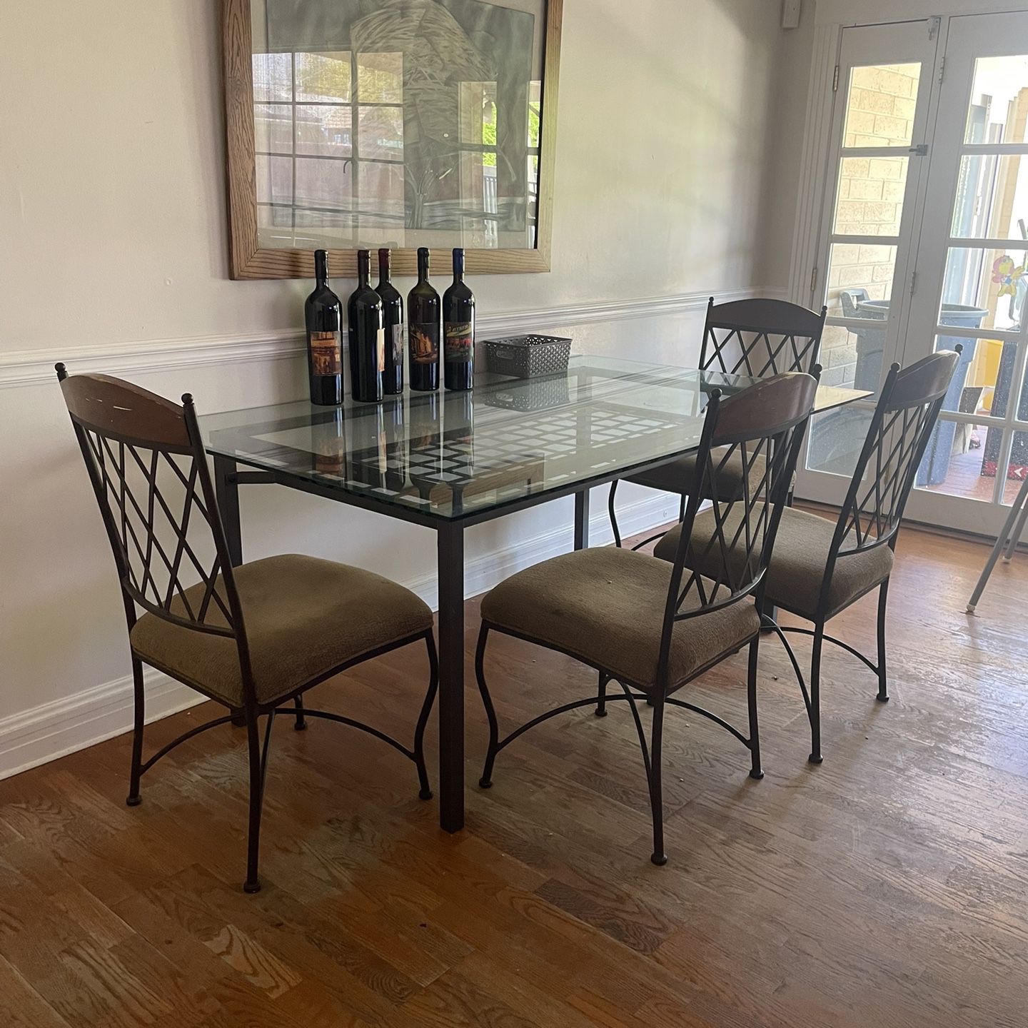 Glass Kitchen Table With 4 Chairs