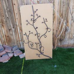 rustic black metal wall tea light candle holder. 