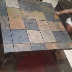 Slate Tile Top Coffee Table
