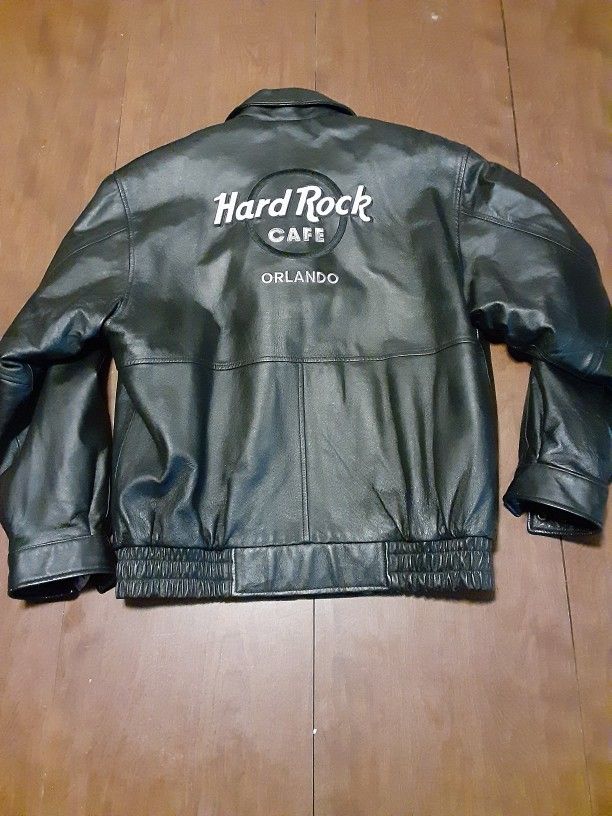 Perfect Never worn Hard Rock Leather Coat Size Large