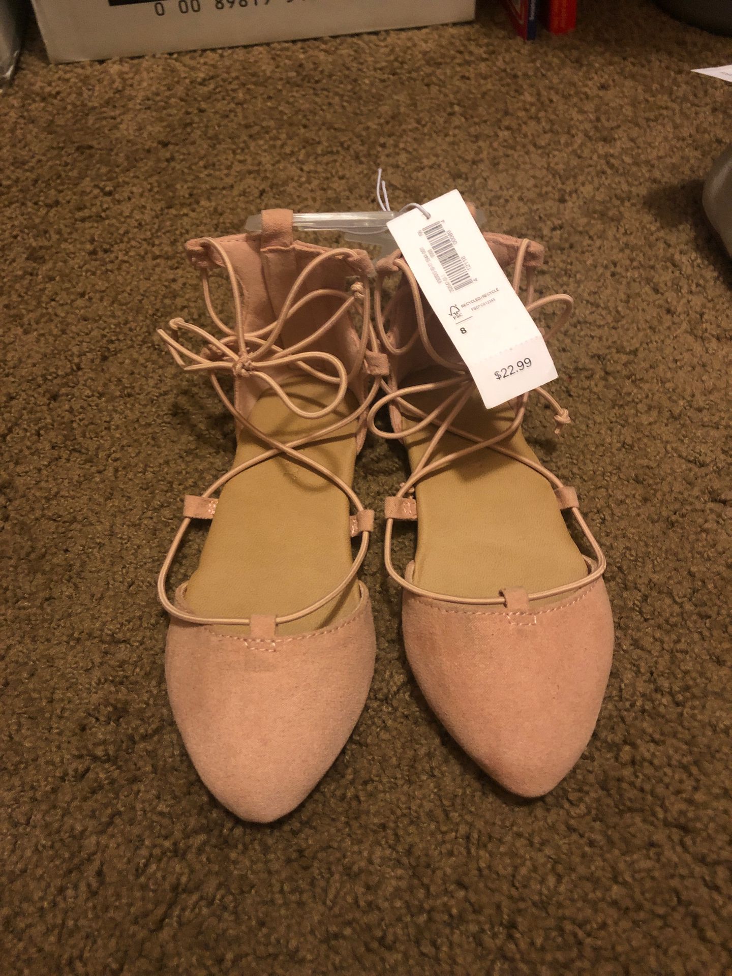 Old Navy Ballerina Flats Toddler Girl Shoes Size 8 - NEW