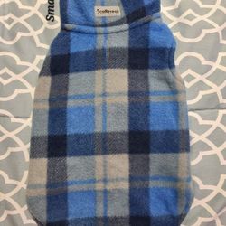 Small Dog Or Puppy Coat Sweater New Blue Gray