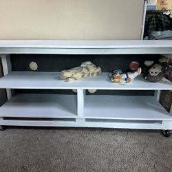 White Wood TV Stand