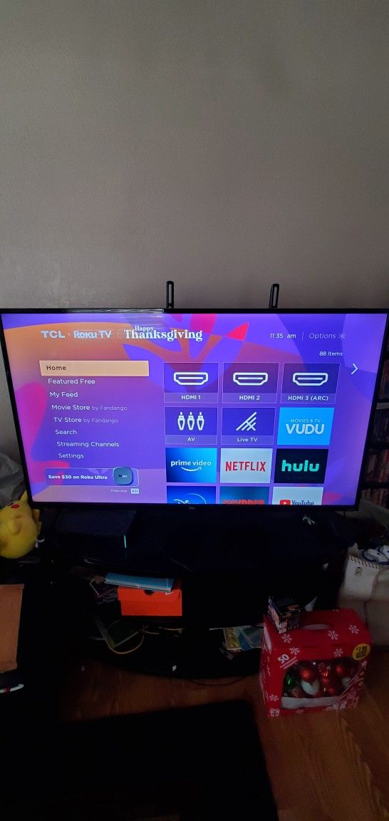 55" TCL Roku 4k UHD $225