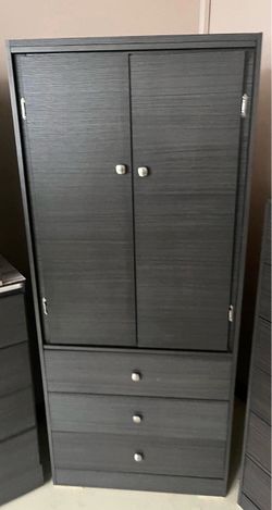Tall closet grey color