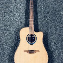 Lag Tramontane HyVibe Dreadnought Acoustic-Electric Smart Guitar