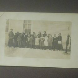 RPPC 1900's School Children Class Boys Girls Picture Vintage Antique Real Postcard Post Card PC Collectible