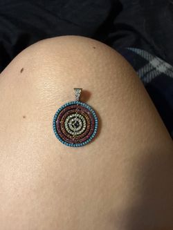 sterling silver evil eye pendant
