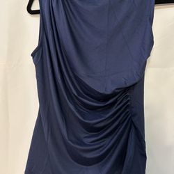 Agnes Urban Blue Sleeveless Shirt