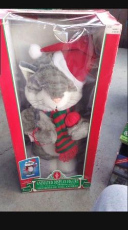 Christmas 1997 Elco Animated Display Figure Vintage Collectable Box 7