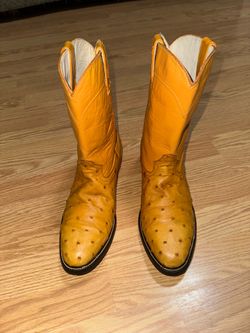 Ostrich boots size 10.5