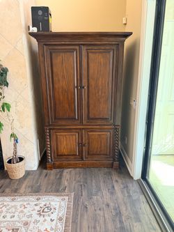Cabinets and credenza