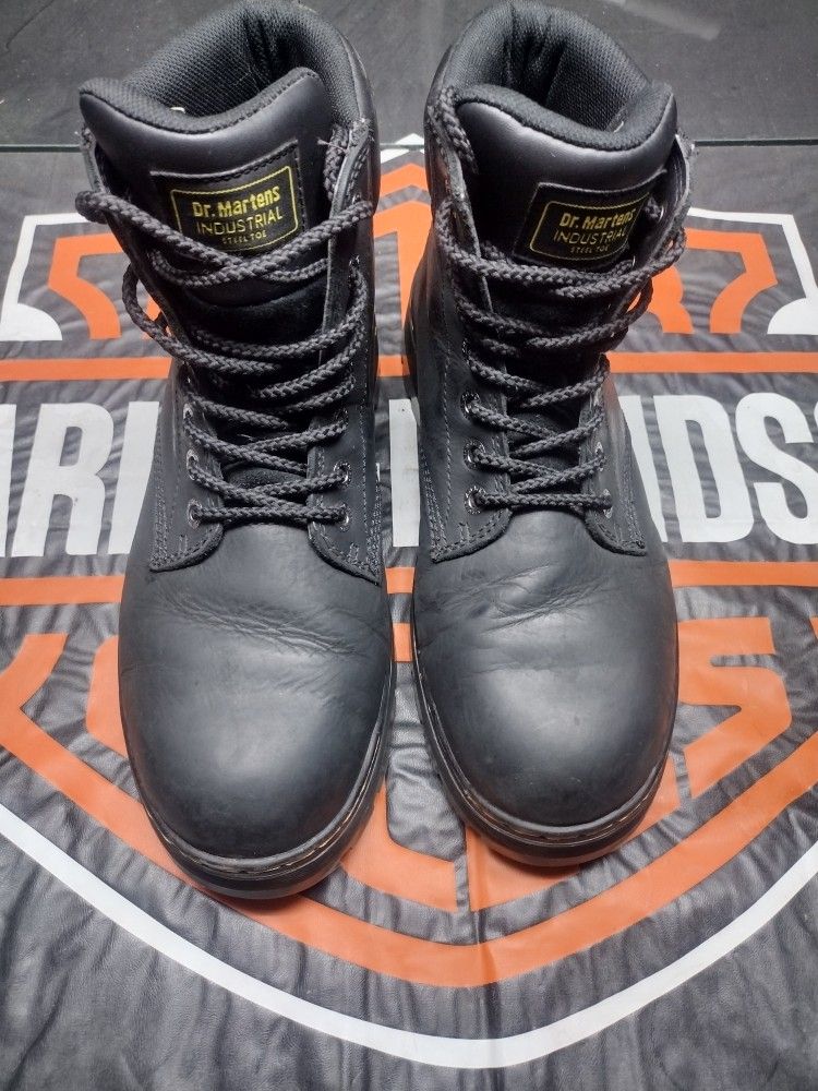 Doc Marten Steele Toe Boots (Please Read Description)
