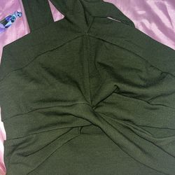 green crop top shirt