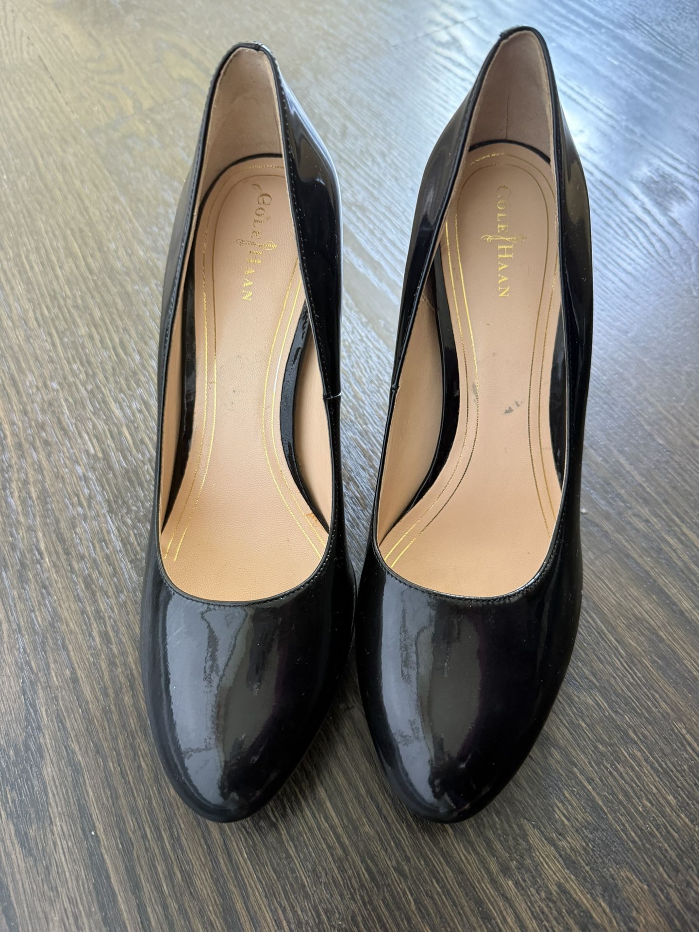 Black Cole Haan With Nike Air Soles Heels Comfortable