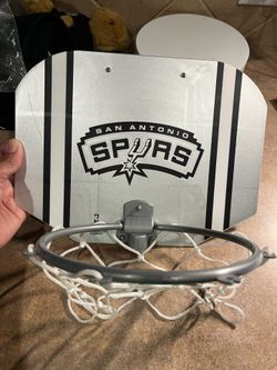 San Antonio Spurs Plastic Basketball Over the Trash Can Hoop