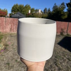 White Ceramic Flower Pot Vase 