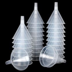 BOX WITH OVER 450 Plastic Funnels Set