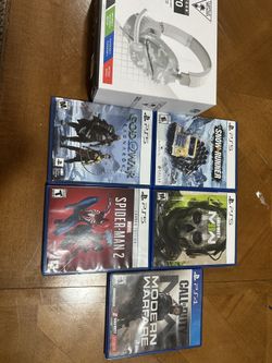 Headset,spiderman 2 ,snow runner ,god Of War Ragnarok