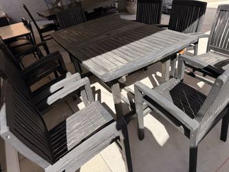 Patio teak set