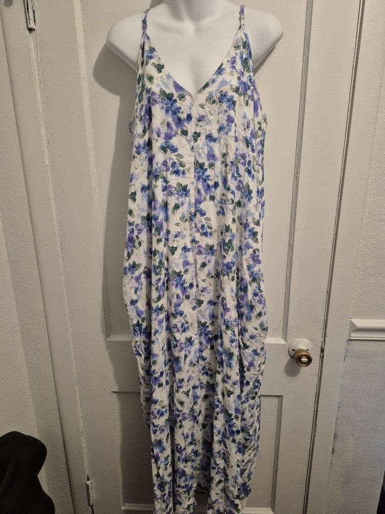 NWOT Lovestich Maxi Dress, Size M/L, Cotton, Floral