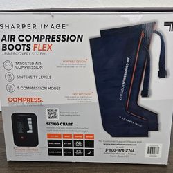 Air Compression Boots Flex leg Recovery System - Sharper Image COSTCO
