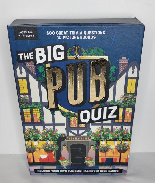 The Big PUB Quiz Game - New Open Box Ages 14+