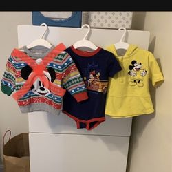 Disney Christmas Sweater | Disney Onesie | Disney Short Sleeve Zip Up