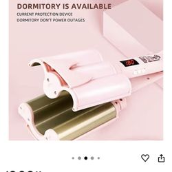 Professional Hair Tools Curling Iron Ceramic Triple Barrel Hair Styler Hair Waver Styling Tools Hair Curlers Pink