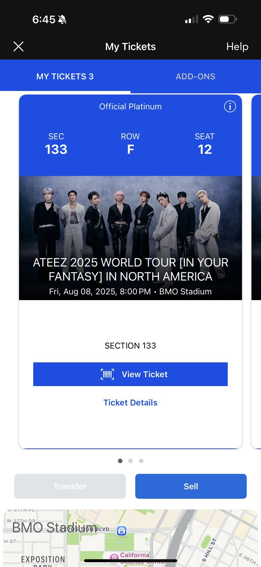 ATEEZ BMO Stadium Friday Aug 8th