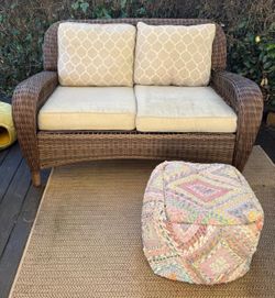 Wicker patio set