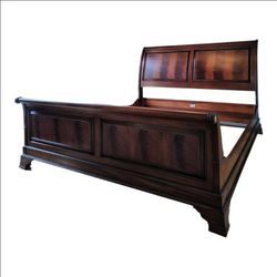 Ethan Allen Cal King Somerset Mahogany Sleigh Bed. Bed frame