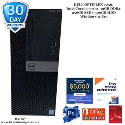 Dell OptiPlex 7050. Intel Core i7, 12GB, 256GB SSD+500GB HDD "H91687"
