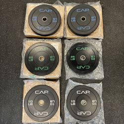 NEW 160 Pound 2” Olympic Bumper Plate Weight Set