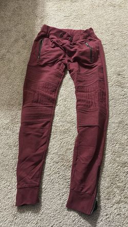 Holton Canvas + Cloth Moto Jogger Sweatpants - Burgundy - Size S