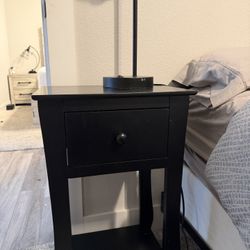 Black Nightstands / Side Tables – Solid & Minimal (Pair or Single) • $60 each • $100 for the pair 
