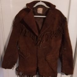 Vintage 1(contact info removed)s Fringe Leather jacket
