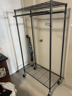 Rolling Clothing Rack