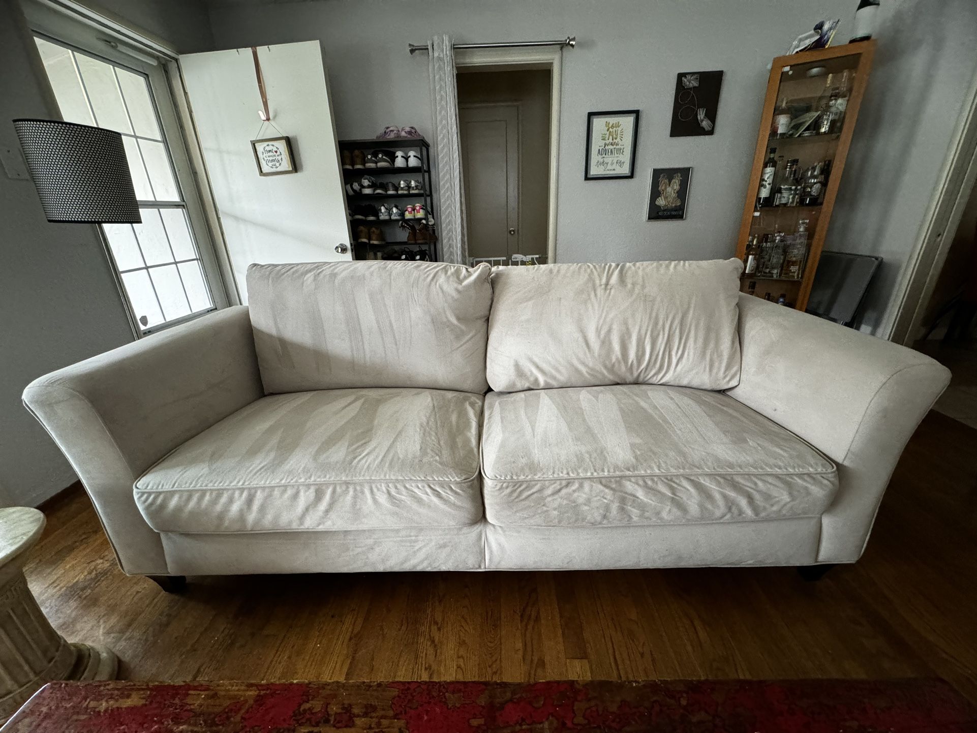 Couch- Cream Color Microfiber 