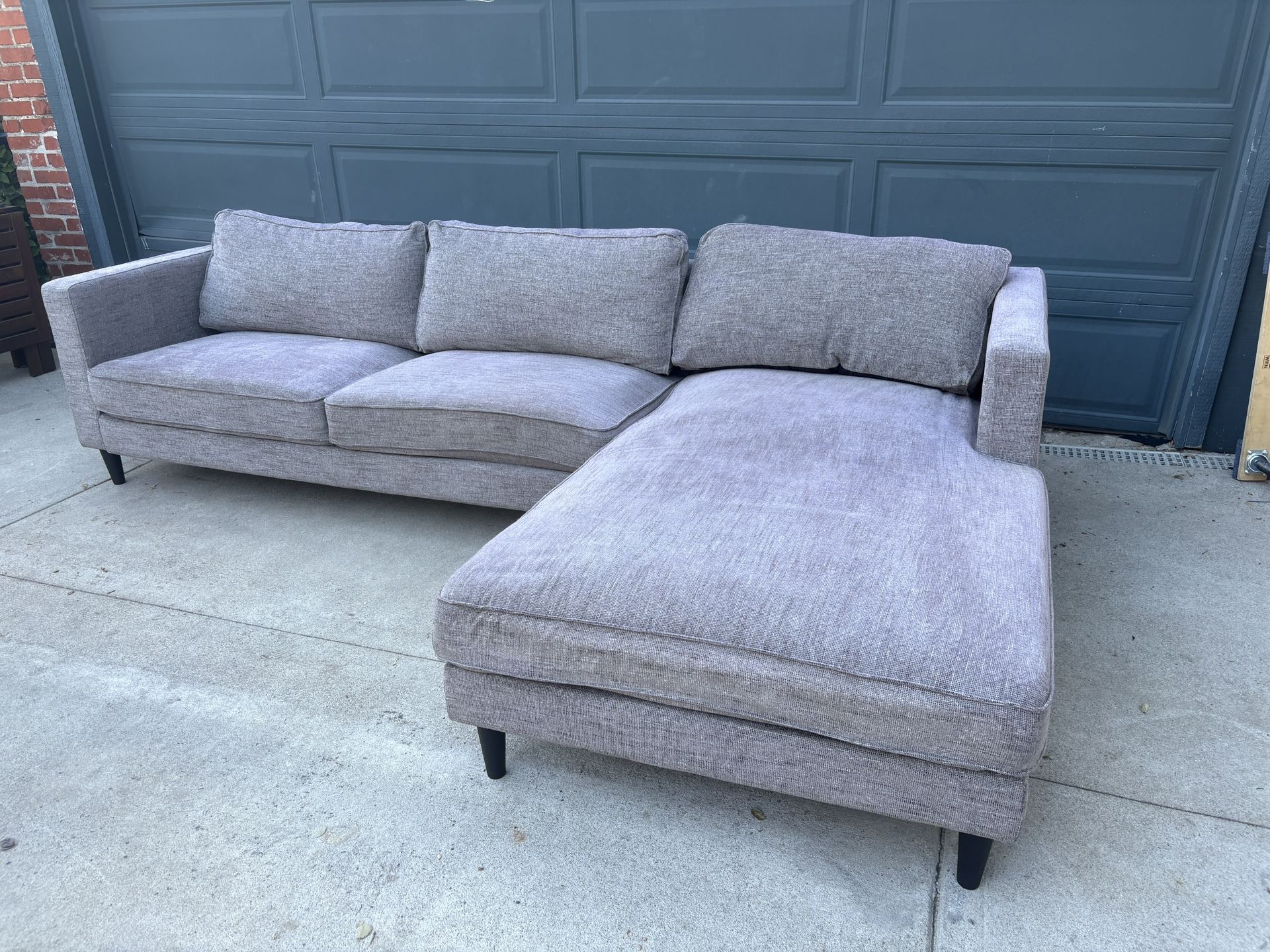Grey Sectional Cosmo Couch FREE DELIVERY