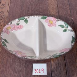 Franciscan Desert Rose, veggie tray, 1949 through 1953 rare find