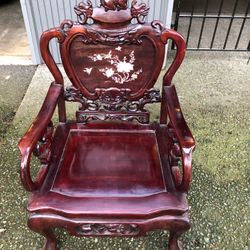 Two 1950’s Chinoiserie Style Chairs 