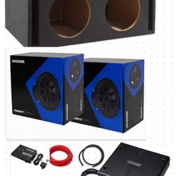 NEW POWERFUL BASS PACKAGE INSTALLED KICKER CVX 12”