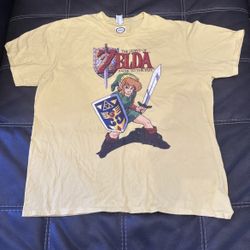 Mens Legend of Zelda A Link To The Past Shirt Size XL Nintendo Port And Company