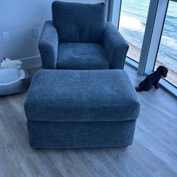 Chair and Ottoman 