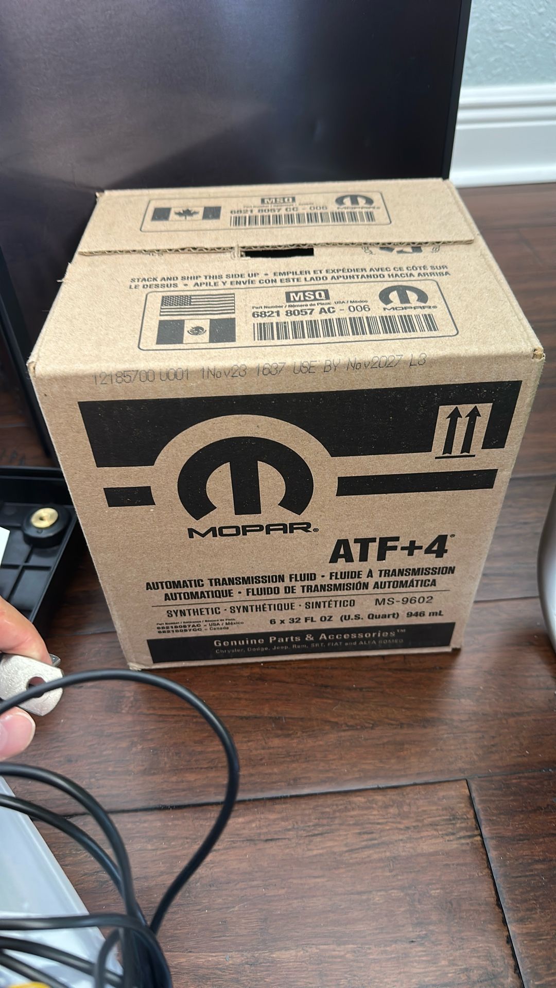 6 Quarts Mopar ATF +4