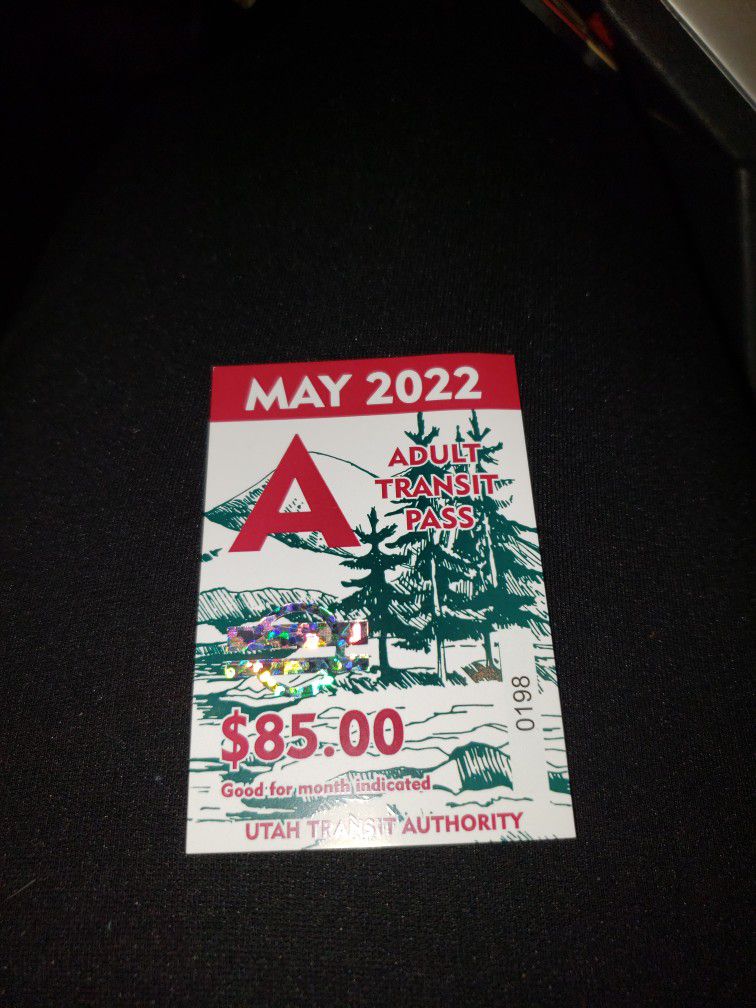 Bus Pass For May