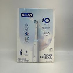 New Oral-B iO Series 4 Gum & Sensitive Care Toothbrush White