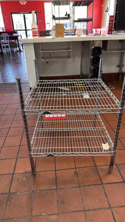 2 small restaurant racks